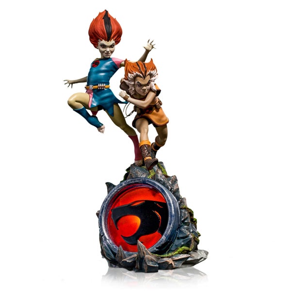 Iron Studios Cosmocats BDS Statuette à l'échelle artistique 1/10 WilyKit et WilyKat 22 cm