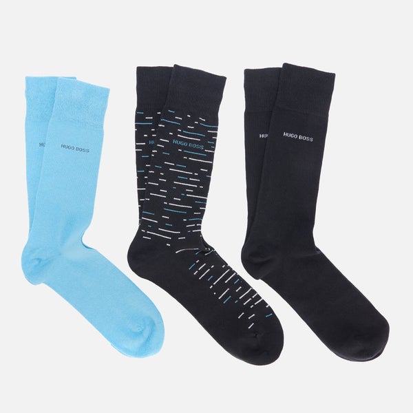 BOSS Men's Triple Pack Sock Gift Set - Dark Blue