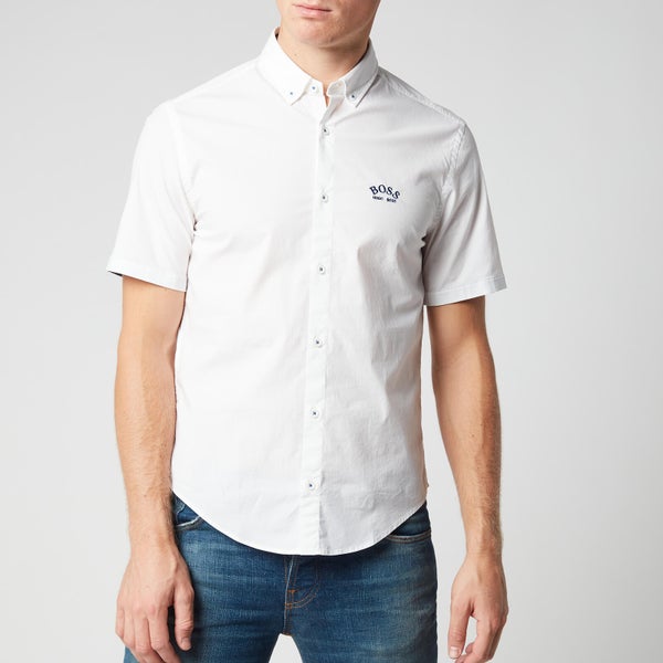 BOSS Men's Biadia R Short Sleeve Shirt - White