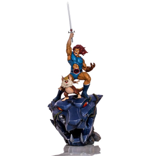 Iron Studios Cosmocats BDS Statuette à l'échelle artistique Deluxe 1/10 Lion-O et Snarf 43 cm