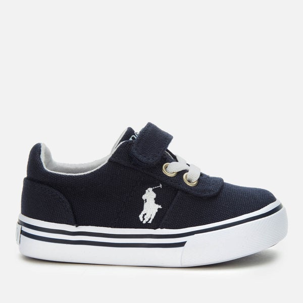 Polo Ralph Lauren Toddlers' Hanford III PS Velcro Canvas Trainers - Navy