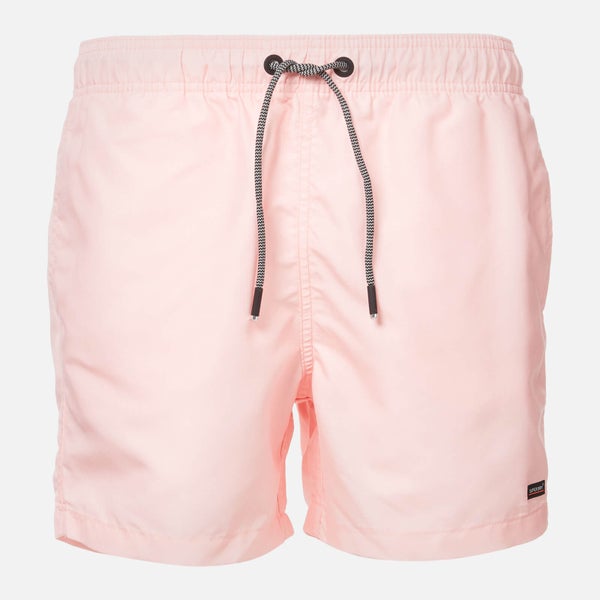 Superdry Men's Edit Swim Shorts - Grey Pink