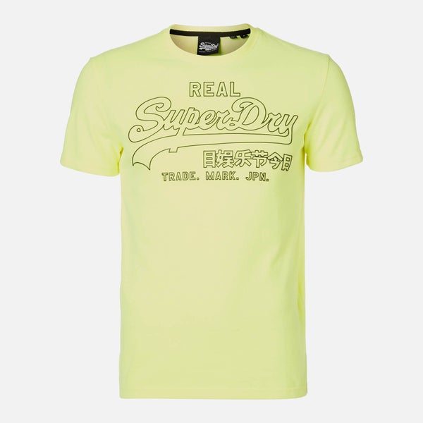 Superdry Men's Outline Pop T-Shirt - Neon Yellow