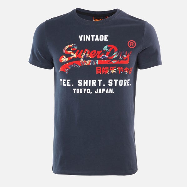 Superdry Men's Infill Store T-Shirt - Lauren Navy