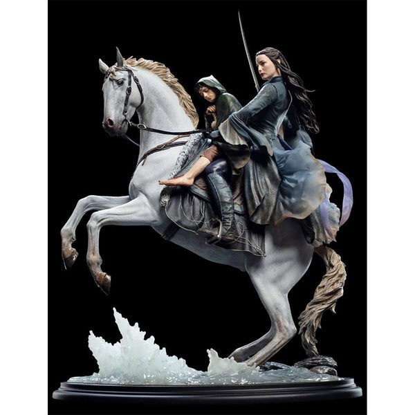 Weta Collectibles Lord of the Rings Beeld 1/6 Arwen & Frodo op Asfaloth 40 cm