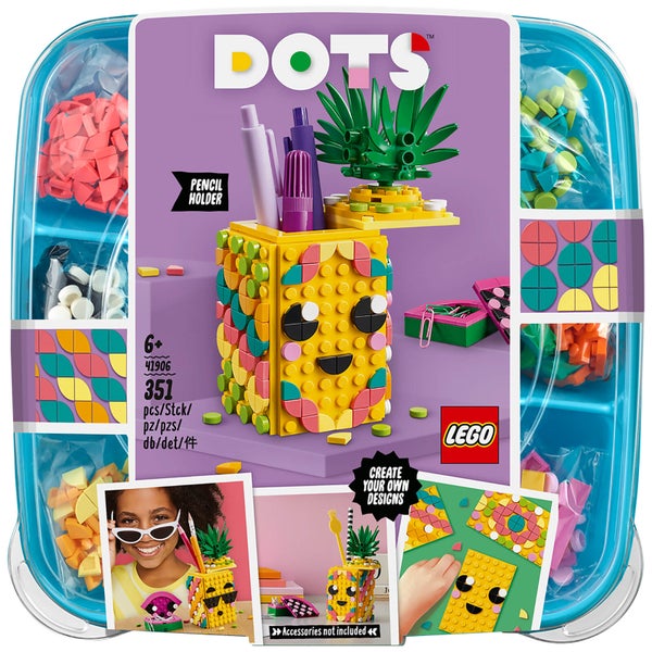 LEGO DOTS: Pineapple Pencil Holder DIY Craft Set (41906)