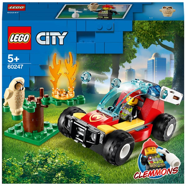 LEGO City : Ensemble de Jeu de Construction Le feu de forêt avec Pompier (60247)