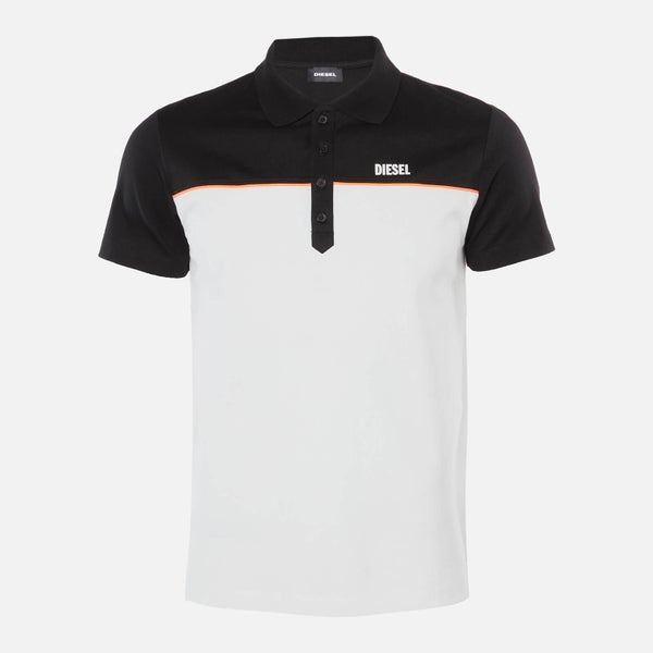 Diesel Men's Ralfy Polo Shirt - Black/White