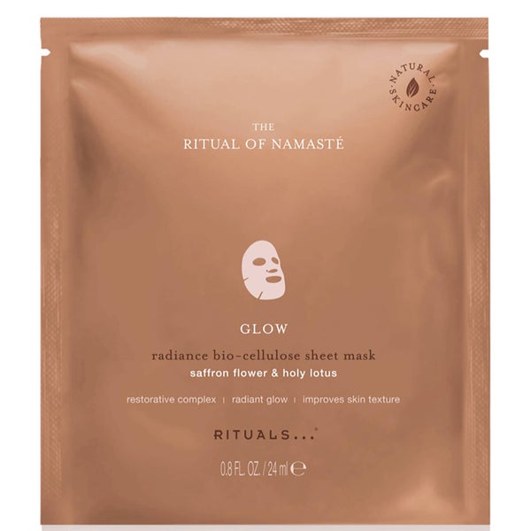 RITUALS The Ritual of Namaste Glow Radiance Sheet Mask, maschera in tessuto  24 ml