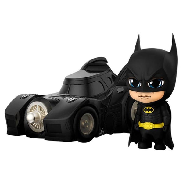 Hot Toys Batman (1989) Mini Figurine Cosbaby Batman avec la Batmobile 12 cm