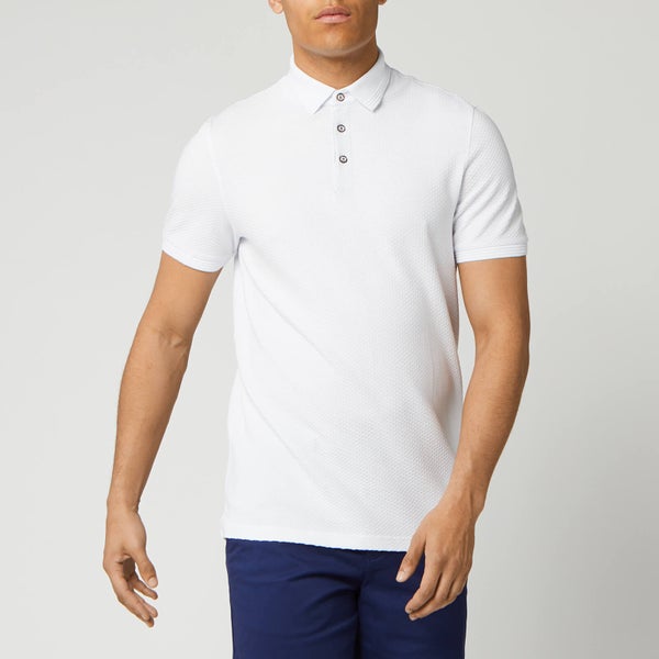 Ted Baker Men's Infuse Textured Polo Shirt - White