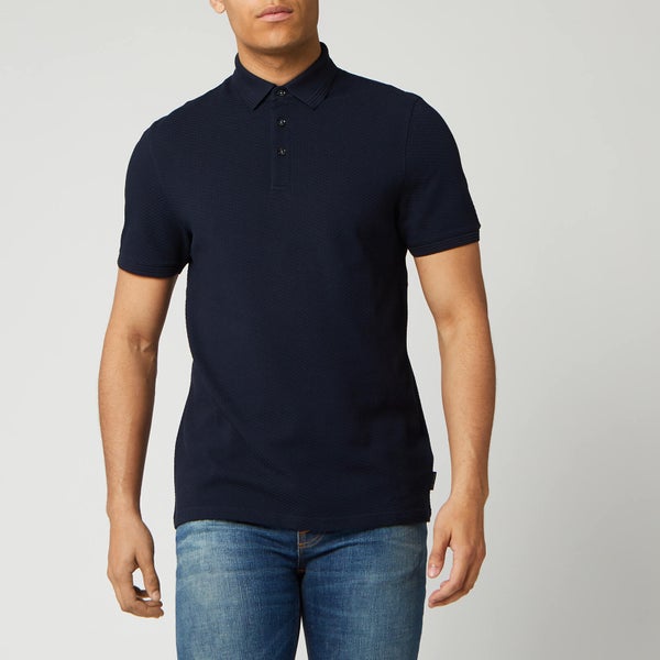 Ted Baker Men's Infuse Textured Polo Shirt - Navy