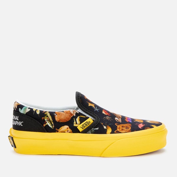 Vans X National Geographic Kids' Classic Slip-On Trainers - Photo Ark