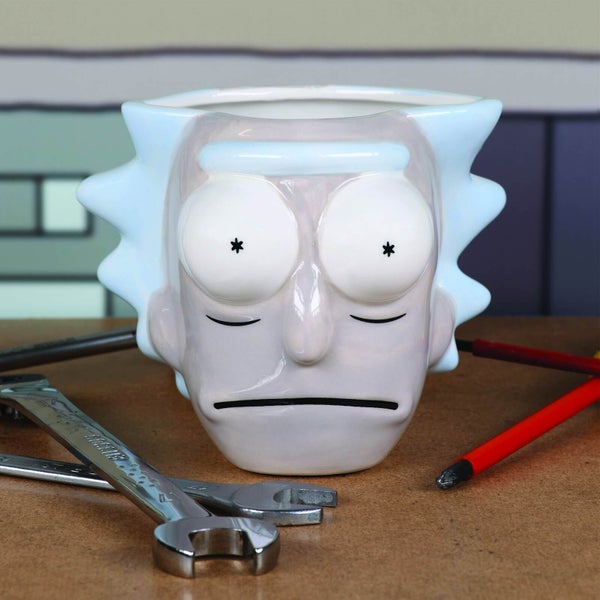 Rick et Morty, Tasse Sculptée 3D Tête de Rick