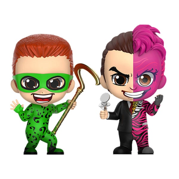 Hot Toys DC Comics Batman Forever Cosbaby Mini Figures 2-Pack The Riddler & Two-Face 11 cm
