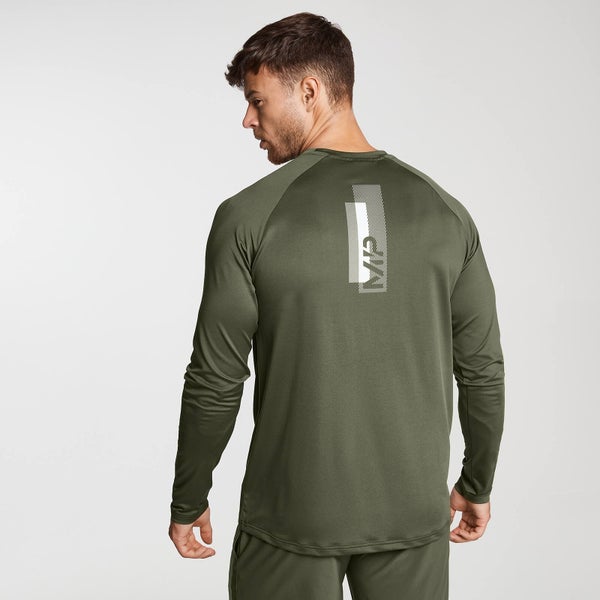MP Printed Training Long Sleeved Mannen Shirt - Army Green