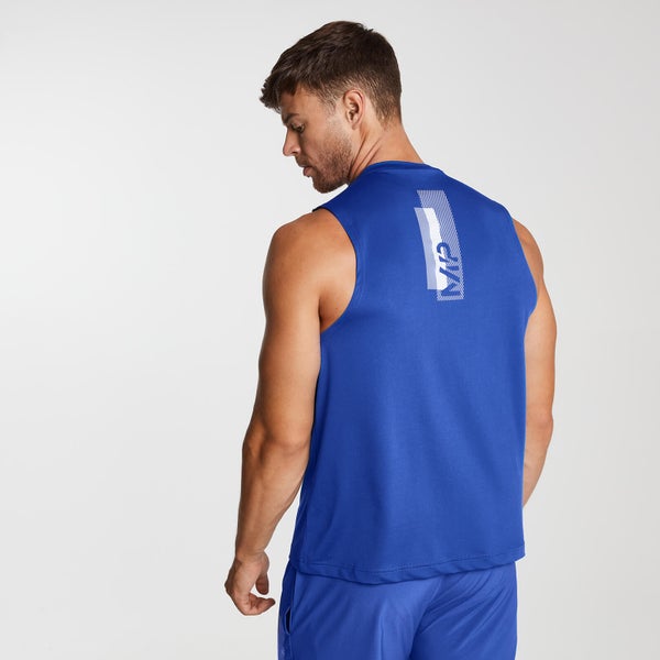 MP vīriešu sporta krekls ar apdruku - Koši zils