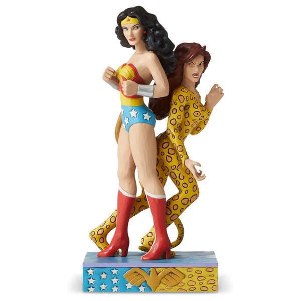 DC Comics Par Jim Shore Figurine Wonder Woman™ contre Cheetah 21.5 cm