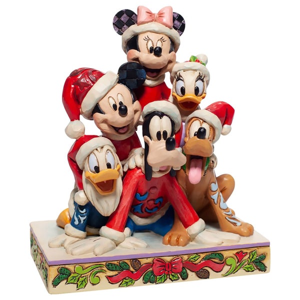 Disney Traditions Christmas Mickey and Friends Figurine 18cm