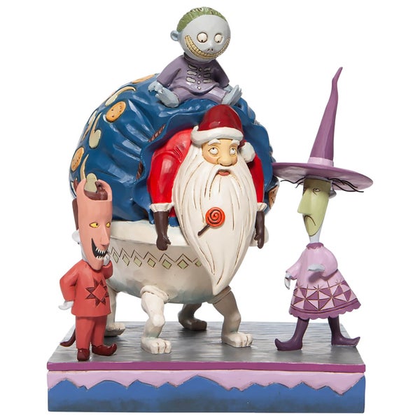 Disney Traditions Lock, Shock and Barrel with Santa Figurine 23cm