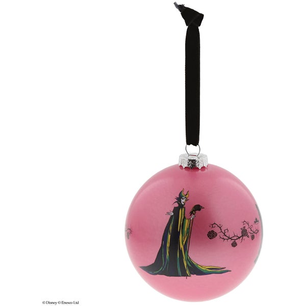 Betoverende Disney collectie Een bos van doornen (Maleficent kerstbal) 10 cm