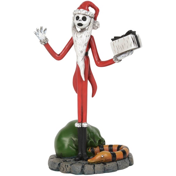 The Nightmare Before Christmas Village Jack Skellington Steals Christmas Figur 11 cm