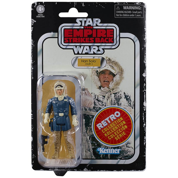 Hasbro Star Wars Retro Collection Figurine articulée Han Solo (Hoth) Jouet