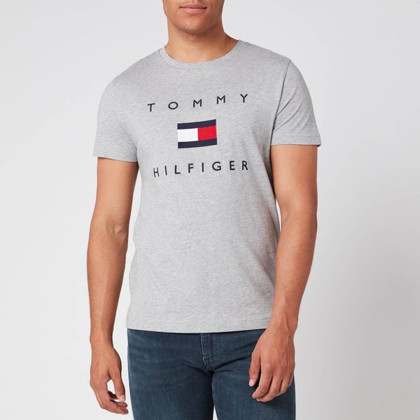 Tommy Hilfiger Men's Flag T-Shirt - Medium Grey
