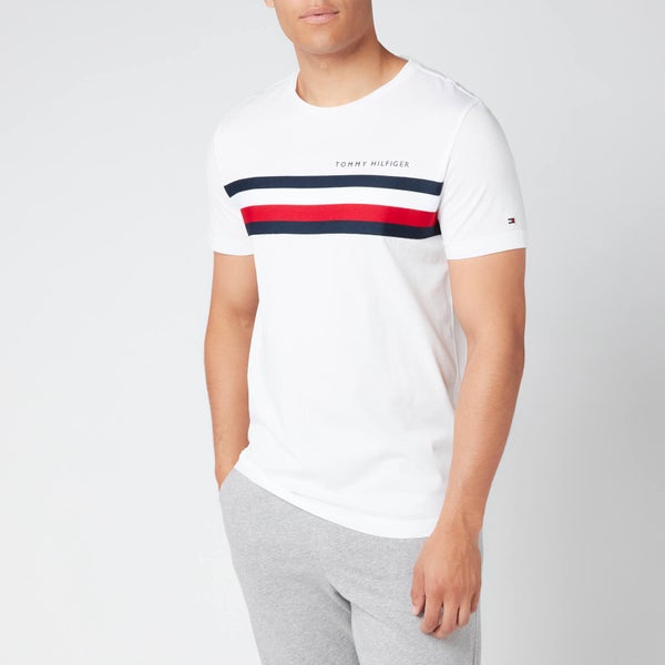 Tommy Hilfiger Men's Global Stripe T-Shirt - White