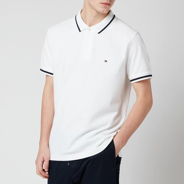 Tommy Hilfiger Men's Basic Tipped Regular Polo Shirt - White