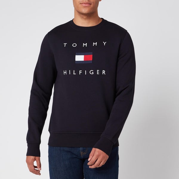 Tommy Hilfiger Men's Flag Sweatshirt - Desert Sky