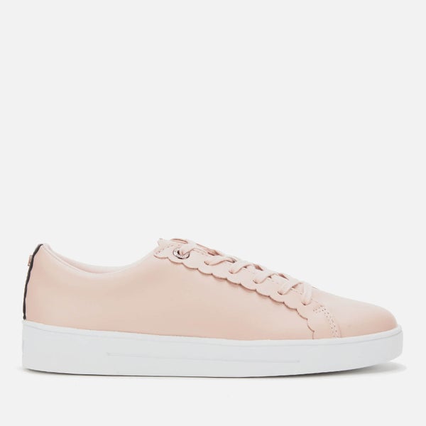 Ted Baker Women's Tillys Leather Cupsole Trainers - Nude Pink