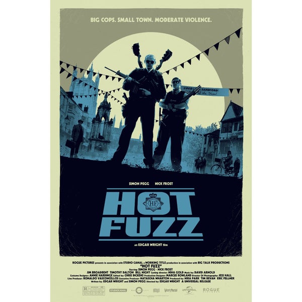 Hot Fuzz Variant Siebdruck von Matt Ferguson