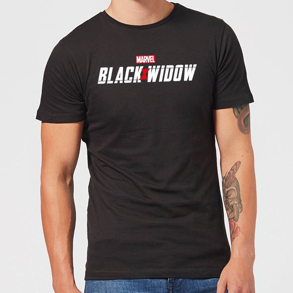 Black Widow Movie Logo Men's T-Shirt - Black
