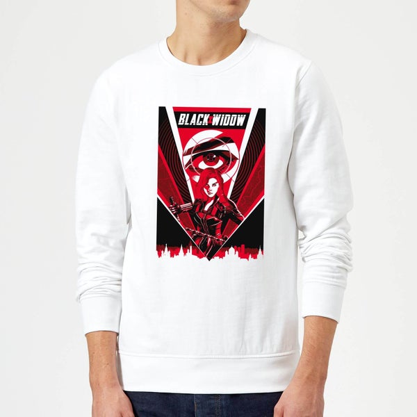 Black Widow Red Lightning Sweatshirt - White