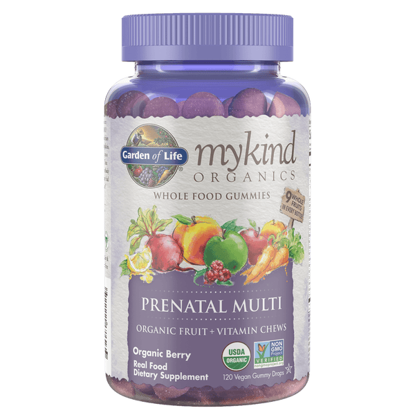 mykind Organics 產前綜合維生素－莓果－120 顆軟糖