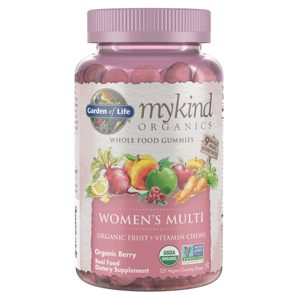 Multivitamines pour femmes mykind Organics - Fruits rouges - 120 comprimés à croquer