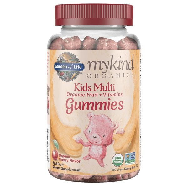 mykind Organics 有機兒童綜合維他命 - 櫻桃 - 120 顆軟糖
