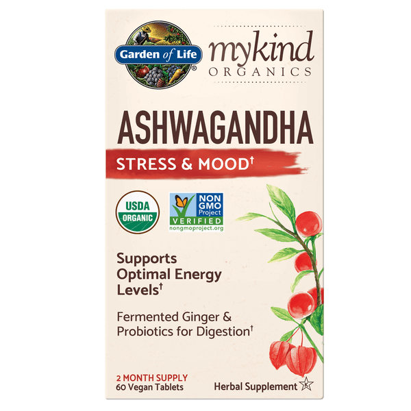 mykind Organics Herbal Ashwagandha - 60 Comprimés