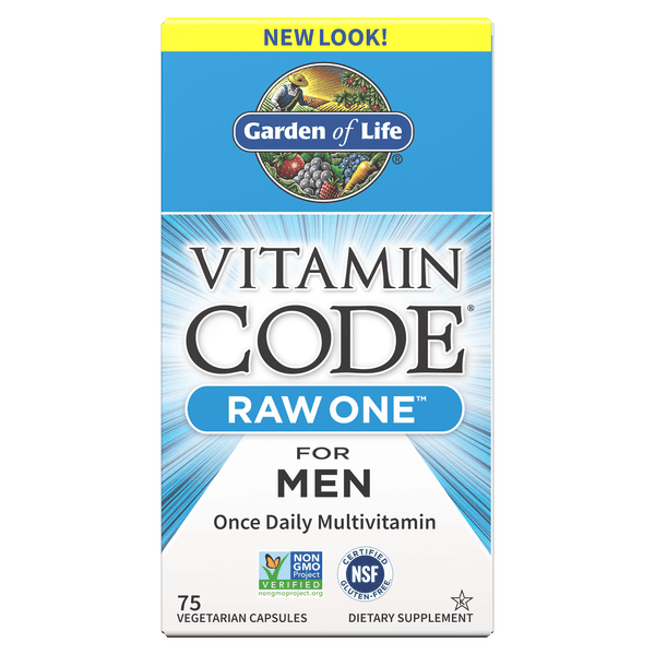 Garden of Life Vitamin Code Raw One For Men-75 Capsules