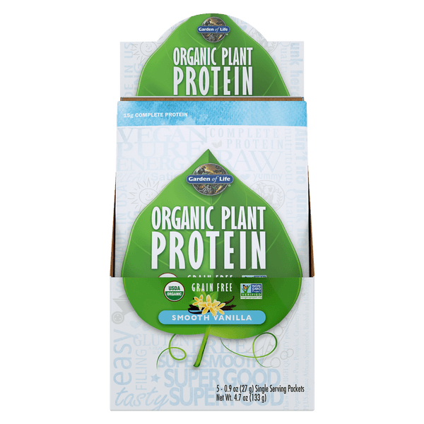 Organic Plant Protein - Vanilla - 5 Sachets - 133g (26.5 per sachet)