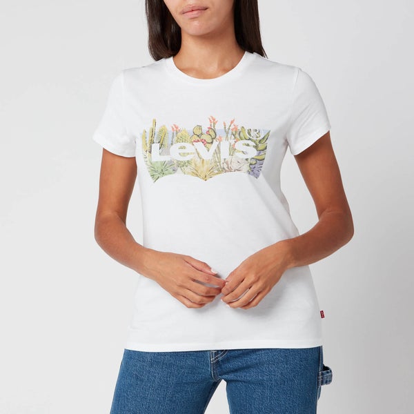 Levi's Women's The Perfect T-Shirt - Batwing Desert Fill White
