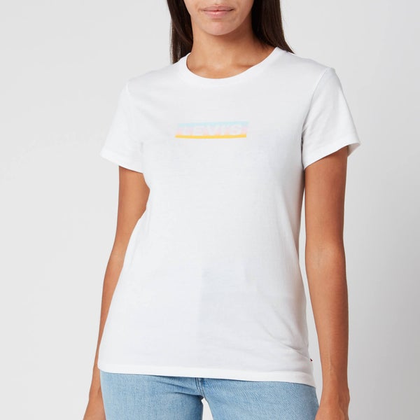 Levi's Women's The Perfect T-Shirt - Box Tab Gradient White