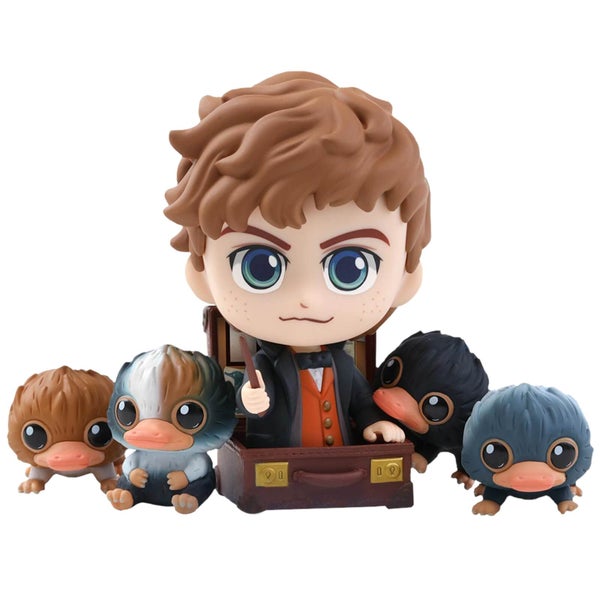 Hot Toys Fantastic Beasts: The Crimes of Grindelwald Cosbaby Newt Scamander and Baby Niffler - Size S (Set of 5)