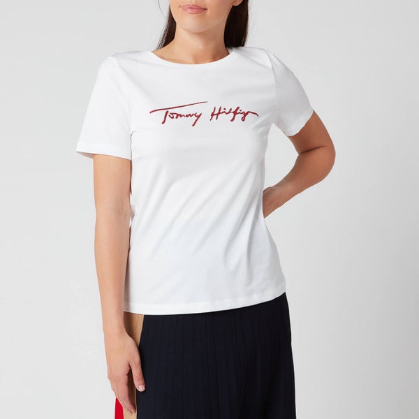 Tommy Hilfiger Women's Carmen Regular Open Top - White