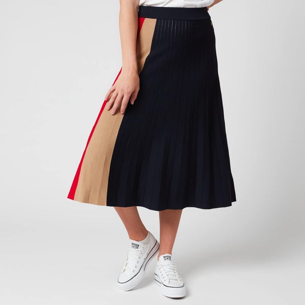 Tommy Hilfiger Women's Icon Pleated Skirt - Desert Sky