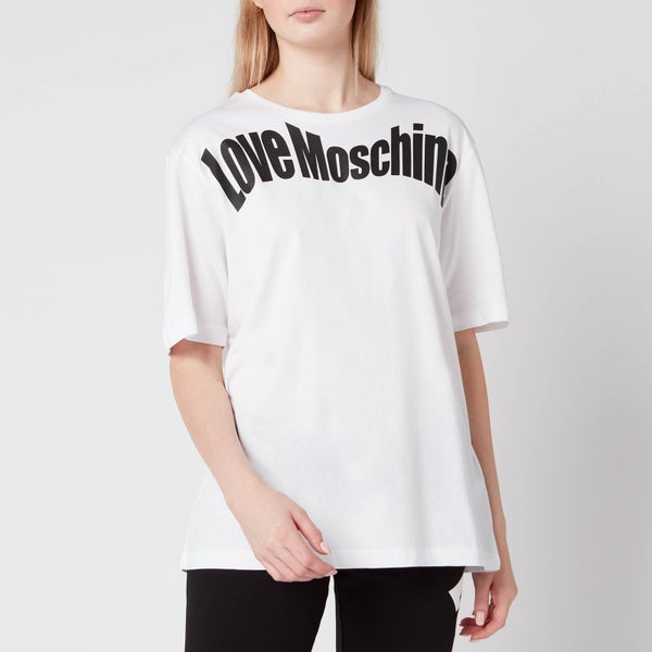 Love Moschino Women's Logo T-Shirt - White