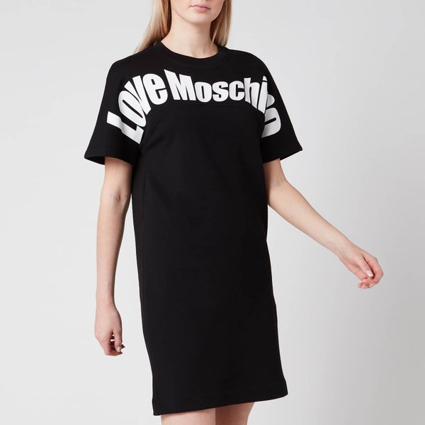 Love Moschino Women's Logo Sweater Dress - Black