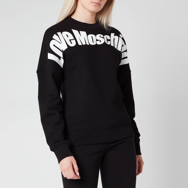 Love Moschino Women's Logo Sweatshirt - Black