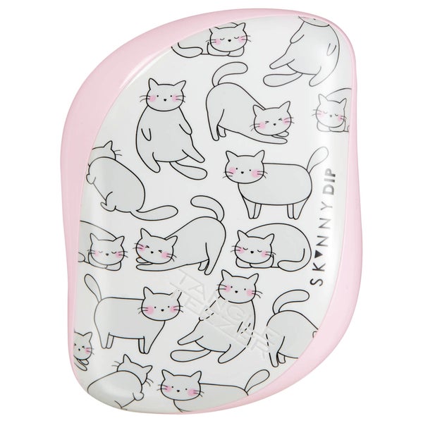 Tangle Teezer x SkinnyDip Compact Styler Detangling Hairbrush - Relaxed Cat